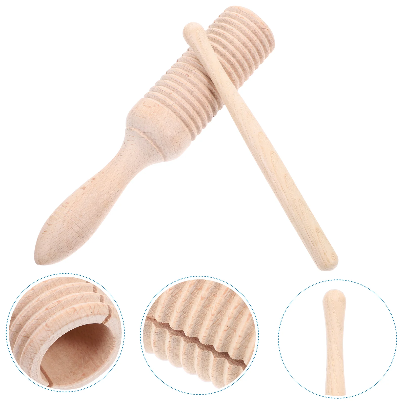 

Percussion Wood Guiro Kids Wooden Musical Instrument Toy for Early Educational