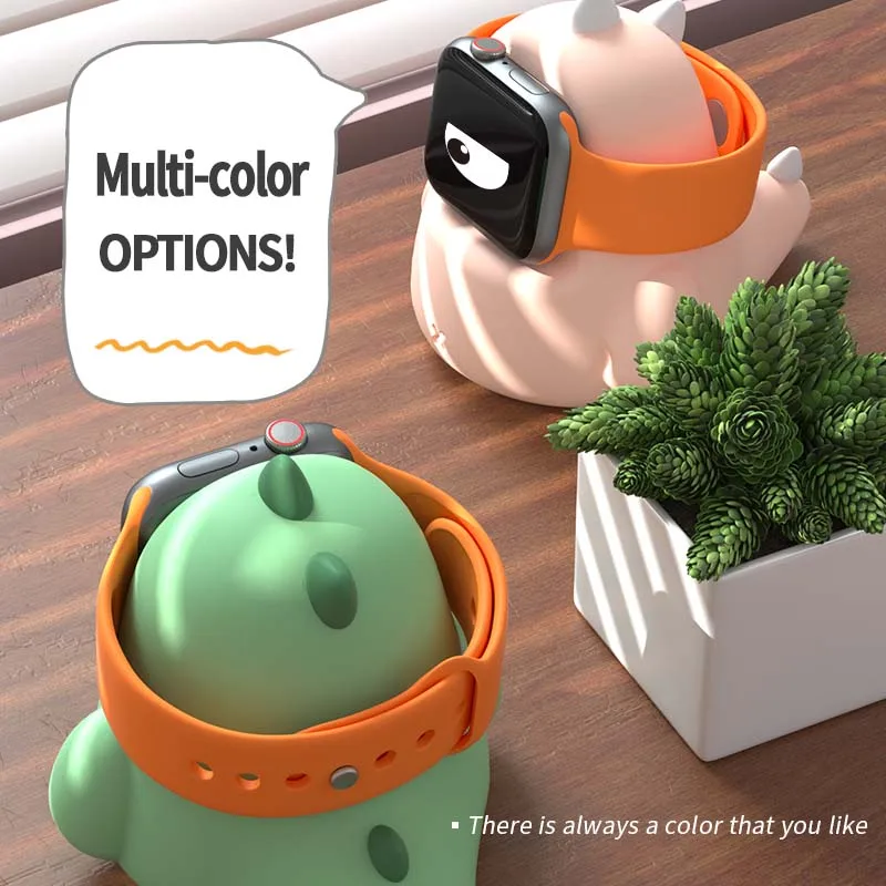 Silicone Charger Stand Holder Station Dock for Apple Watch Series 45/44/42/41/40/38mm IWatch 7/6/SE/5/4/3/2/1,Charging Dock Stat