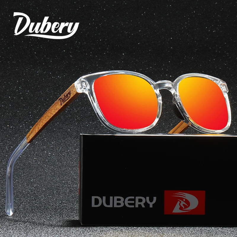 

Мужские солнцезащитные очки DUBERY, модные поляризационные оригинальные деревянные очки, мужские солнцезащитные очки 260