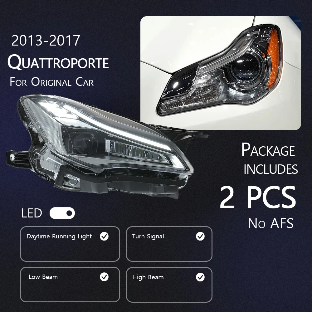 自動 LED ライトヘッドライトアセンブリマセラティクアトロ