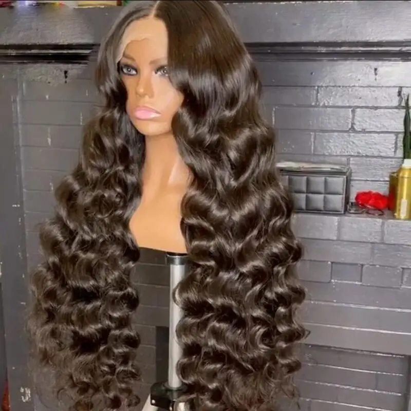 

Kinky 180%Density Soft Black 26“Long Curly Lace Front Wig For Black Women BabyHair Glueless Preplucked Heat Resistant Daily Wig