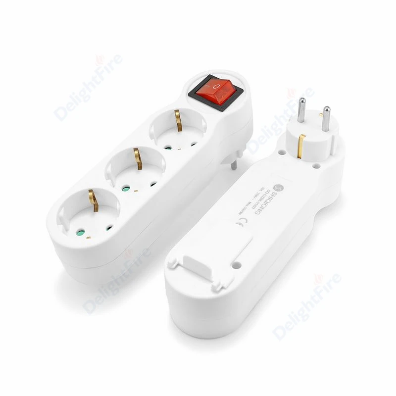 Euro-EU-Extend-Socket-With-ON-OFF-Switch-4-8mm-2-Pin-European-Standard ...