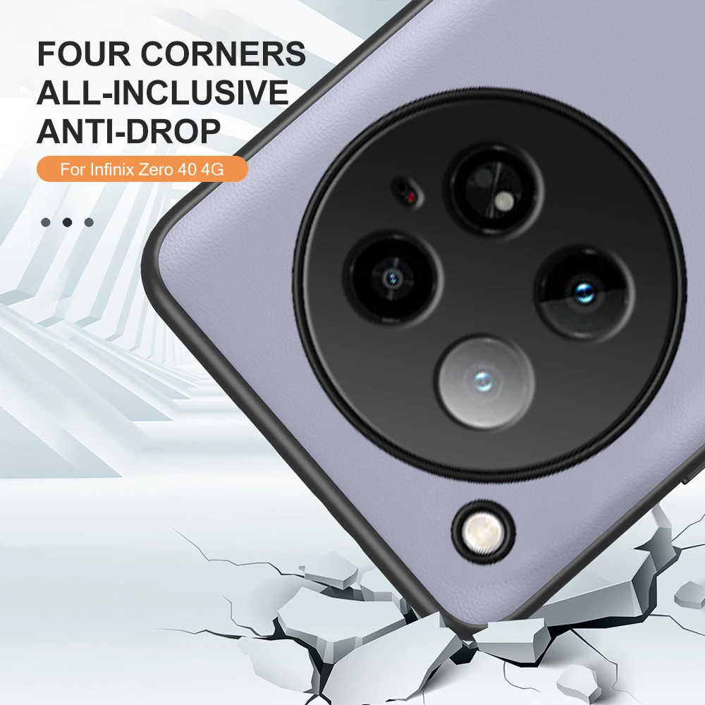 For Infinix Zero 40 4g Case Leather Shockproof Protector Phone Cover Infinixzero 40 Zero40 2024 Soft.jpg