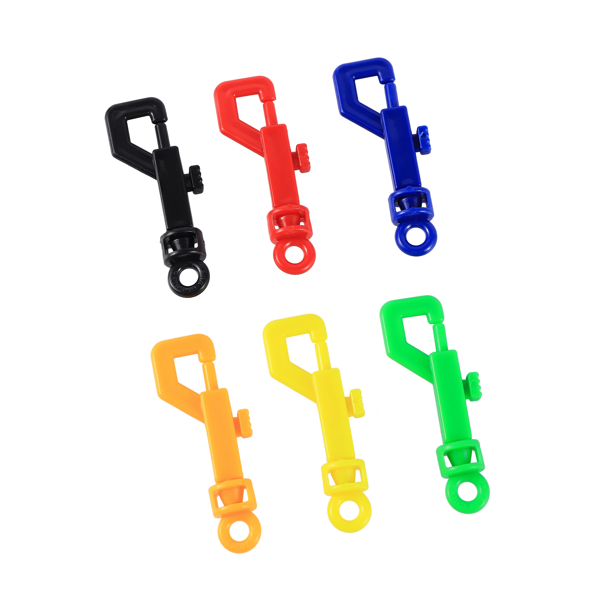 Colorful Plastic Bird Cage Spring Lock Toy Bird Cage Door Lock Keychain Rabbit Pigeon Poultry Door 2 Pcs bird cage accessories bird cage