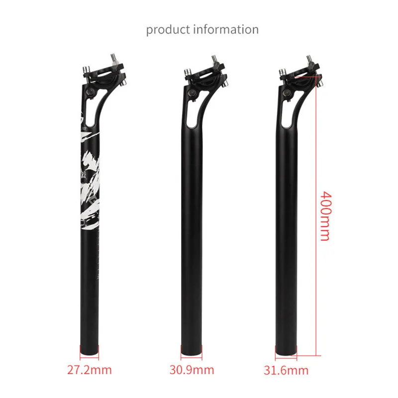 Description Picture 2 of itemBicycle Seatpost Matte Aluminum Alloy 27.2/30.9/31.6mm MTB Road Bike Seat Post Light Adjustable Bicycle Seat Tube 400mm
