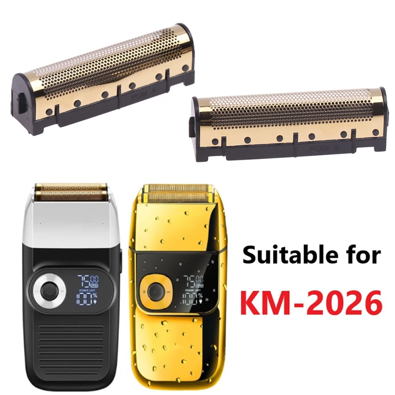 

1 Pair Original Electric Shavers Blades for KM-2026 Floating Razors Golden Foil Shaver Replacement Cutters Head
