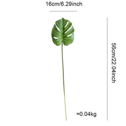 Tropical Artificial Palm Leaves Tree - Home Decor Accessory (Turtle back leaf A)