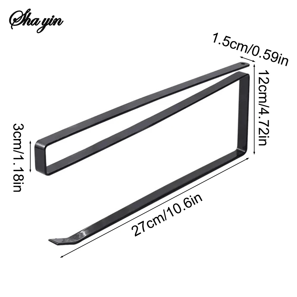 Special Kitchen Paper Towel Hanging Rack Cabinet Without Drilling Towel Hook Ironware Storage Shelf For Napkins 1PC
