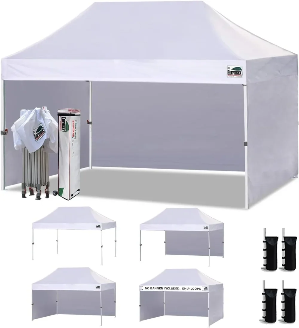 

10 'x 15' Ez навесной тент коммерческий мгновенный навесы с 4 съемными боковыми стенками на молнии и роликовой сумкой