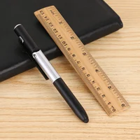 2шт многофункциональная шариковая ручка складной светодиодный светильник держатель для телефона ручка (черный) — изображение 2