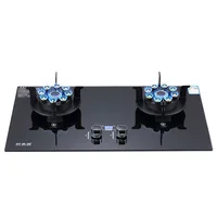 Flip Embedded Fierce Fire Stove Household Gas Burner Stove for Kitchen Cooktop Upgrade Timing Kitchen Gas Cooker Energy-saving 2