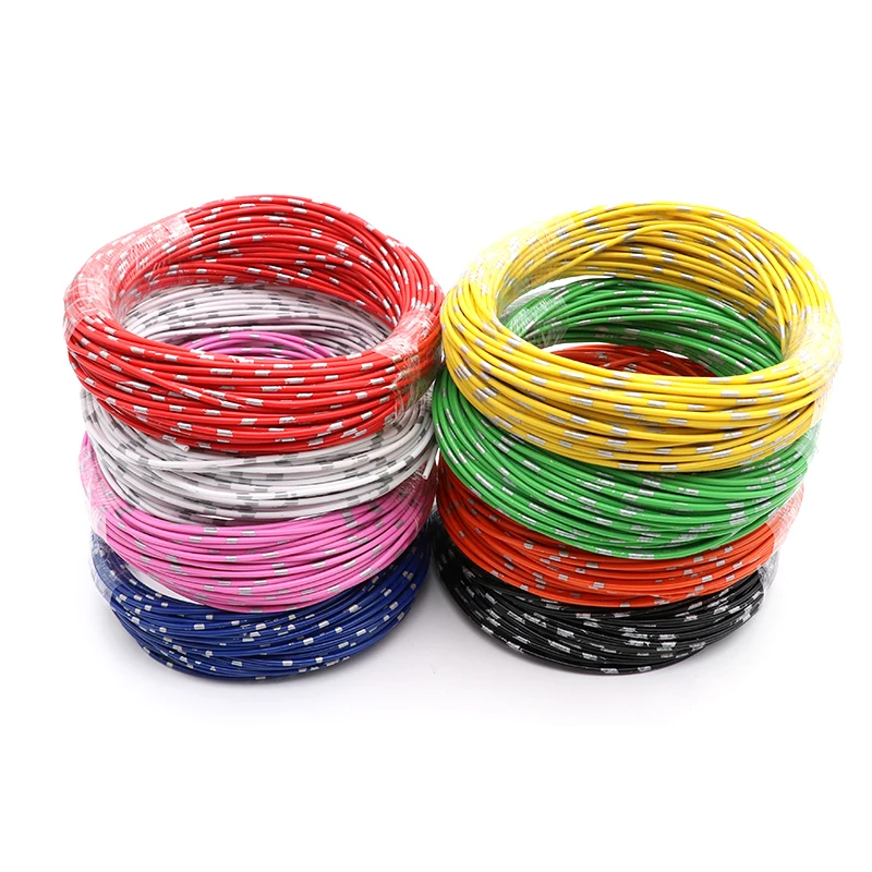 Car Wire AVSS Thin PVC Insulation Pure Copper Line 22 20 18 16 14 13 AWG Speaker Audio Cable DIY Automotive Wires 5~100m audio cable
