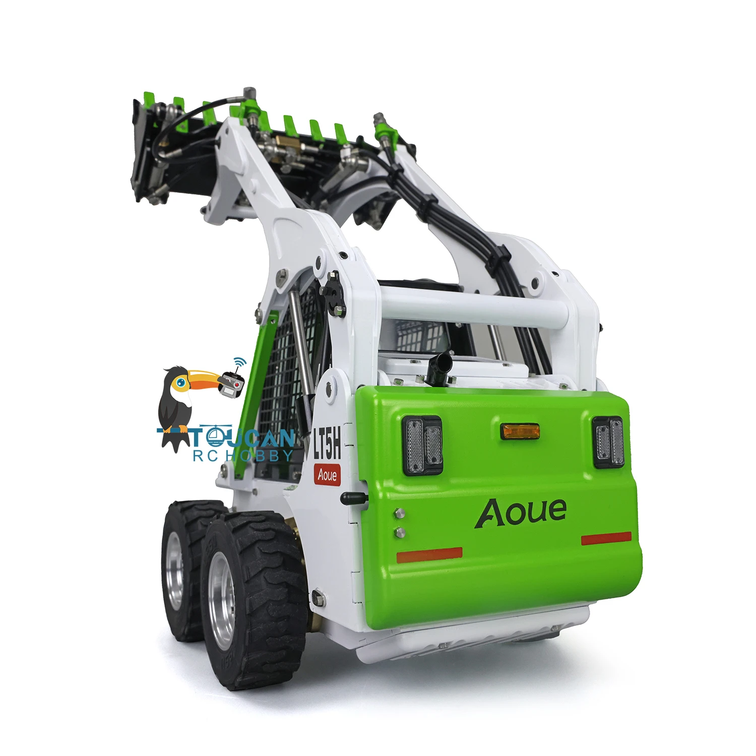 LESU 1/14 Metal Hydraulic RC Loader Aoue LT5H Wheeled Skid-Steer Radio Control Painted Trucks Light Sound Toys for Boys THZH1278 6