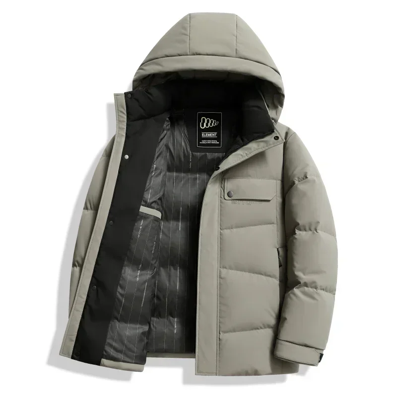 thumbnail image 1 of Chaqueta corta de plumas para hombre, ropa de diseñador de lujo, ropa de protección contra el frío de invierno 2024, abrigo grueso con capucha, precio alto, 1 of 5
