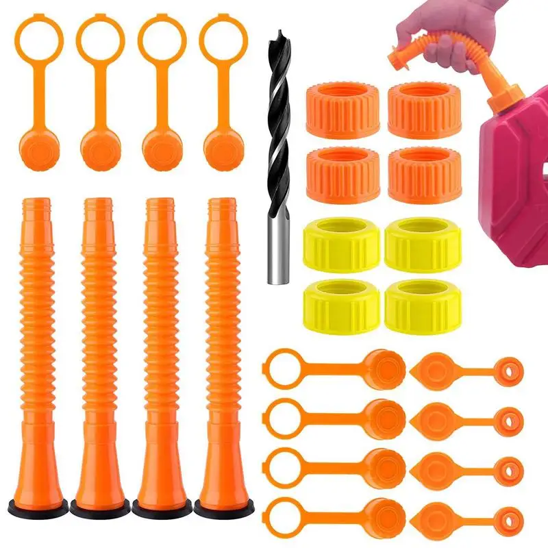 

Oil Can Spout Replacement Vent Cap Gasket Stopper Nozzles For Cans Tank Nozzle 1.75 Inches Anti-Spill No Leaky For Most 1/2/5/10
