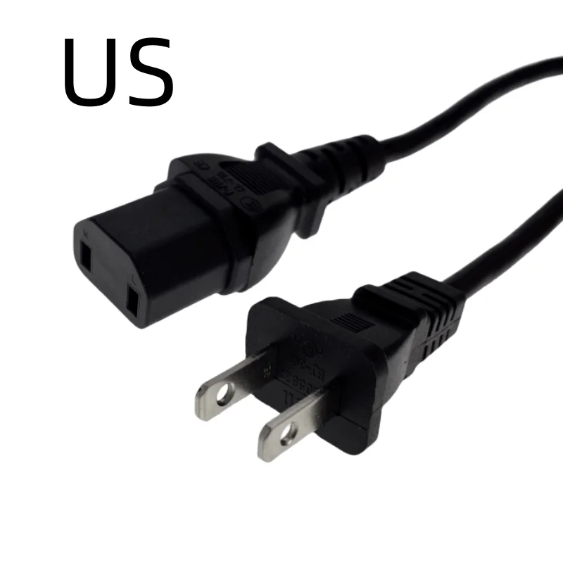 Universal 2-Prong to IEC320 C17 Power Adapter Cord