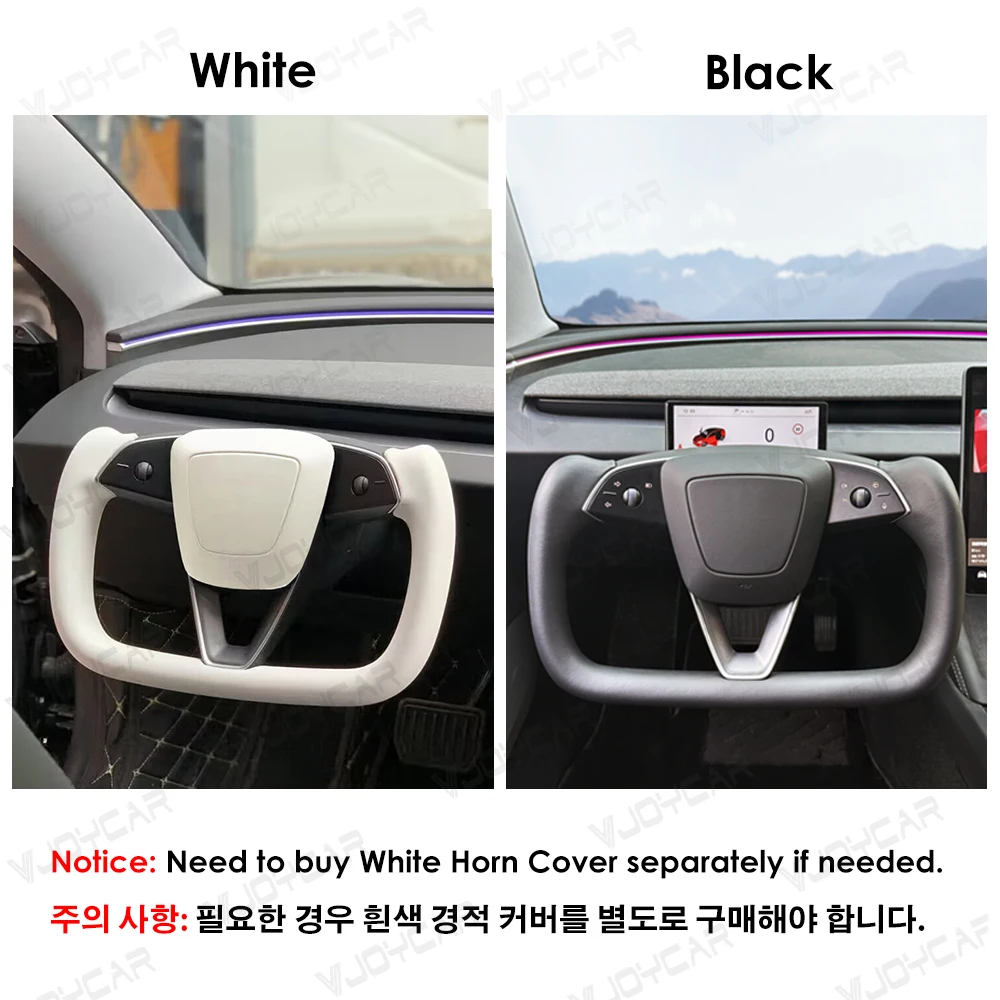 Yoke Handle Model 3 Highland 2024 with Heating Steering Wheel For Tesla Personalized Racing Leather Customized Accessories