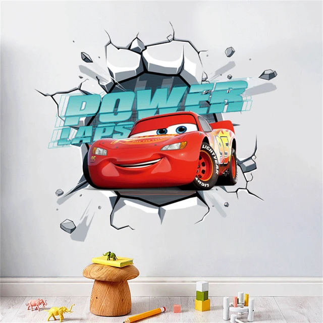 Sticker enfant voiture rouge