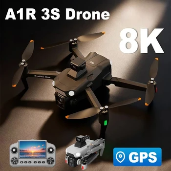 Drone GPS A1R 3S Originale con Fotocamera 8K, Motore Brushless Professionale, Evitamento Ostacoli Laser, Quadricottero Pieghevole, Giocattolo RC Aereo con Visione Ottica