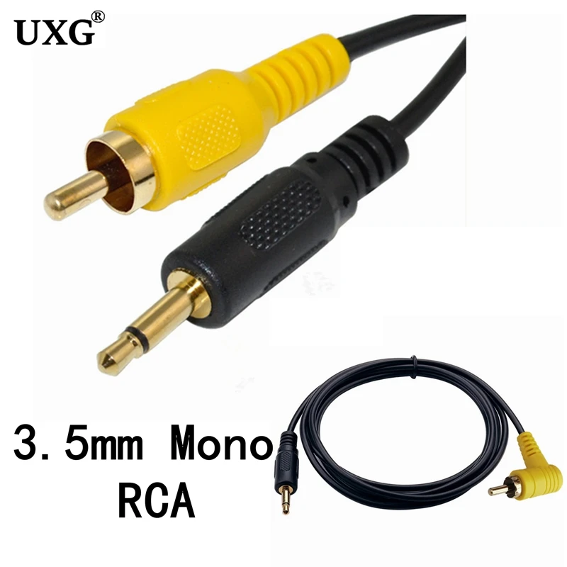 Cavo Da 3.5Mm A Rca A 90 Gradi 3.5Mm Spina Maschio Mono Da 1/8 Pollici A Jack Maschio Rca Cavo Audio Da 90 Gradi Cavo Placcato In Oro 1.8M