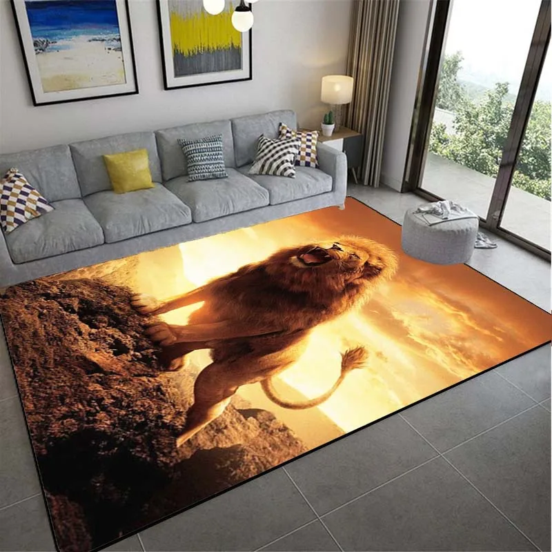 Compre Tigre tapete 3d impressão animal leão leopardo tapete porta sala de  estar quarto moderno decoração casa fotografia adereços