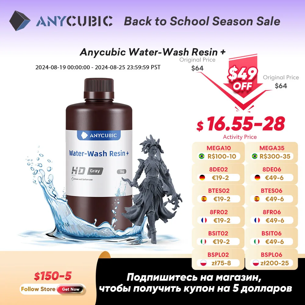 ANYCUBIC Wateroplosbare hars 2.0 405n UV ... - Joybuy