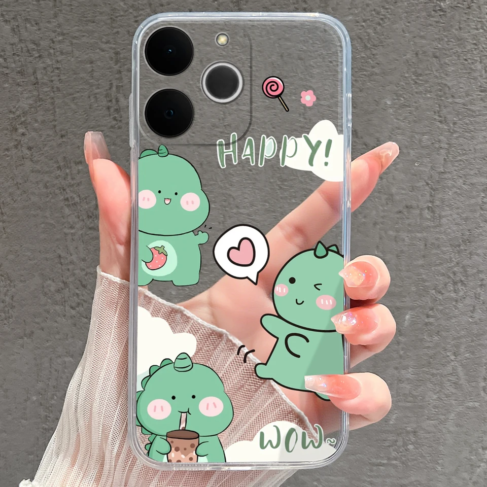 Cat Whale Anti-Fingerprint Transparent Phone Case