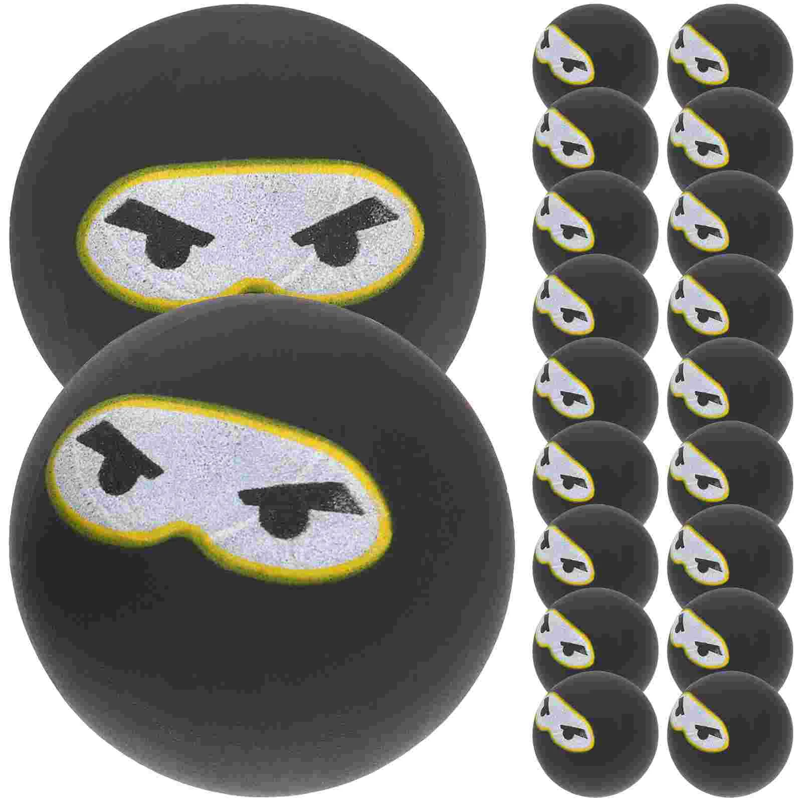 

20 Pcs Ninja Bouncing Ball Kids Christmas Presents Bouncy Balls High Elasticity Prizes for Classroom Toy Rubber Bulk