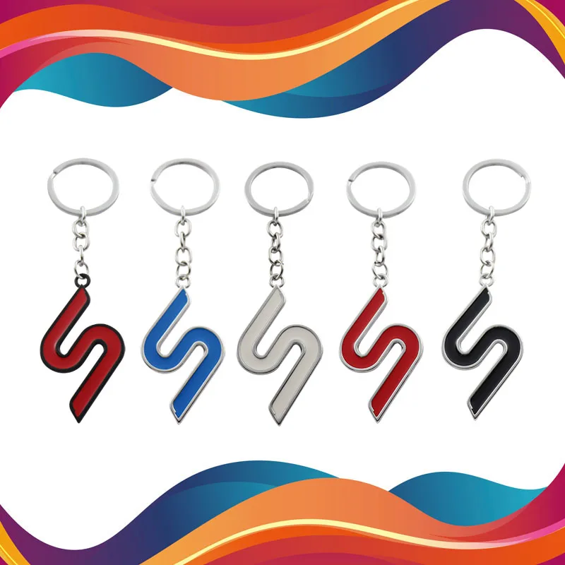3D Car Styling S Nameplate Emblem Keyring Key Chain ring Keychain Pendant for Focus Fiesta Kuga Mondeo Ecosport Fusion Transit |