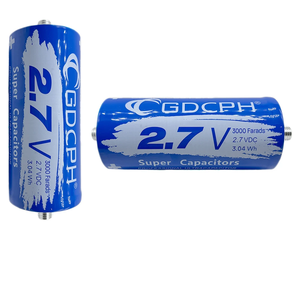 

1PCS GDCPH 2.7V3000F Supercapacitor Large Capacity Low Internal Resistance Super Farad Capacitor Automotive Rectifier Module