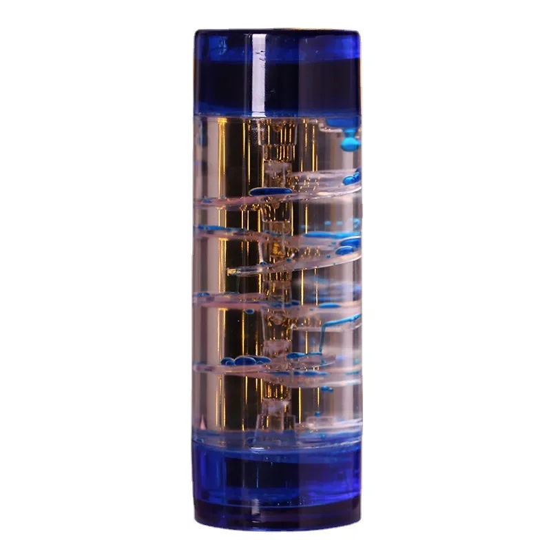 1pc Rotary Slide Oil Leak Hourglass Timer Toy Acrylic Hourglass Liquid Visual Motion Timer Home Desk Table Decoration liquid hourglass timer