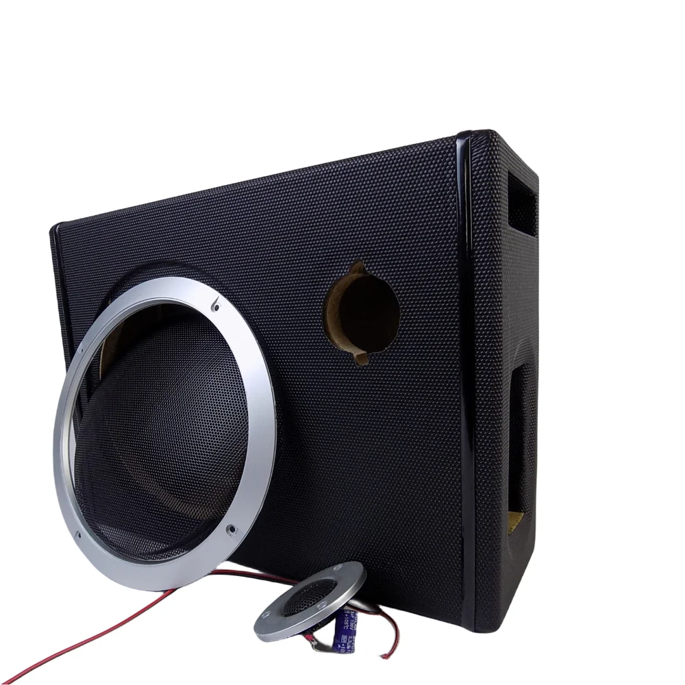 DIY Car Audio Modification Empty Box 10-inch Car /Home Subwoofer Accessories Wooden Leather Box Speaker Shell