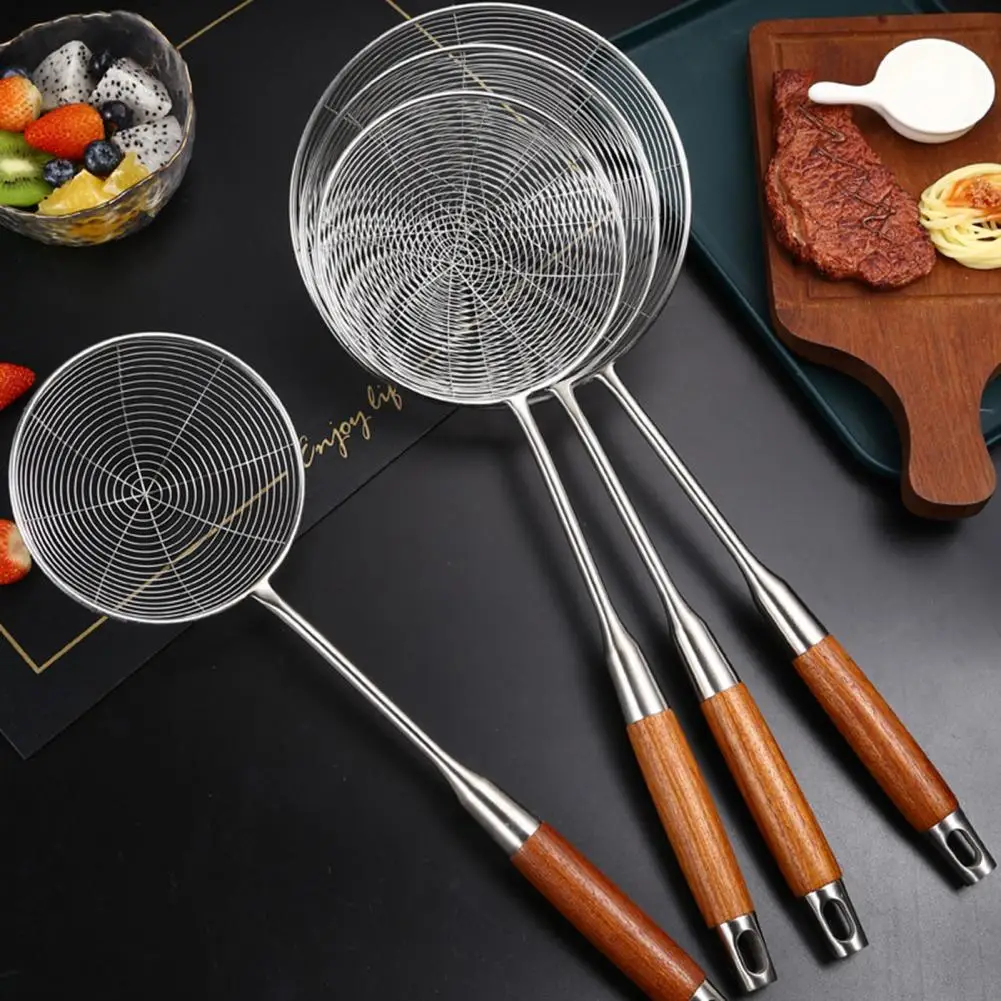Skimmer Ladle Utility Large Cooking Spoon Slotted Skimmer Ladle Stainless Steel Colander Spoon