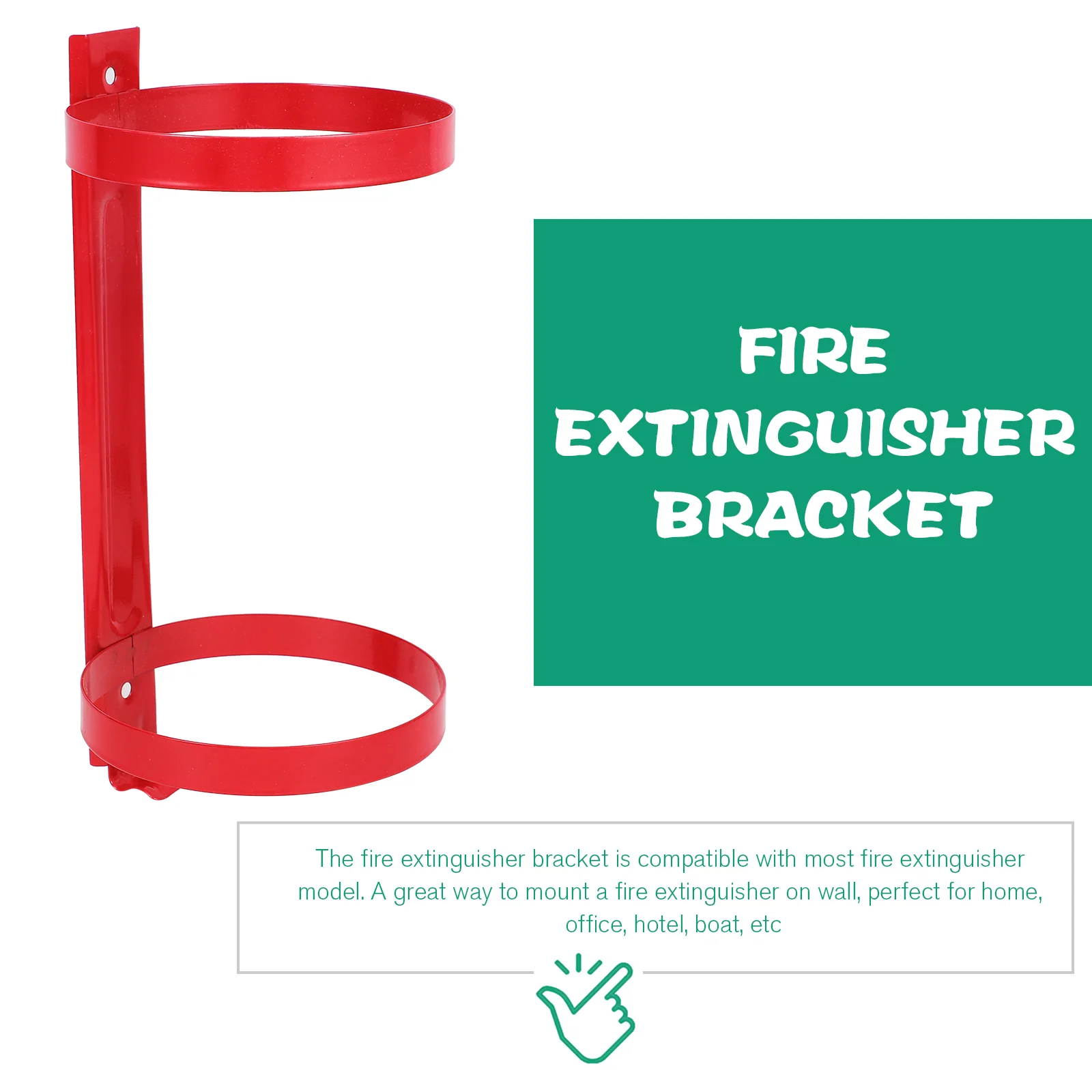 2 Pcs Fire Extinguisher Bracket Utv Mount Holder Wall Hanger for Truck Extinguishers