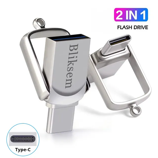 Bliksem 2in1 USB Flash Drive 32GB 64GB 128GB for TYPE-C PC High Speed USB Flash Drive 128GB USB 2.0 TYPE-C 32GB 64GB Pen Drive 1