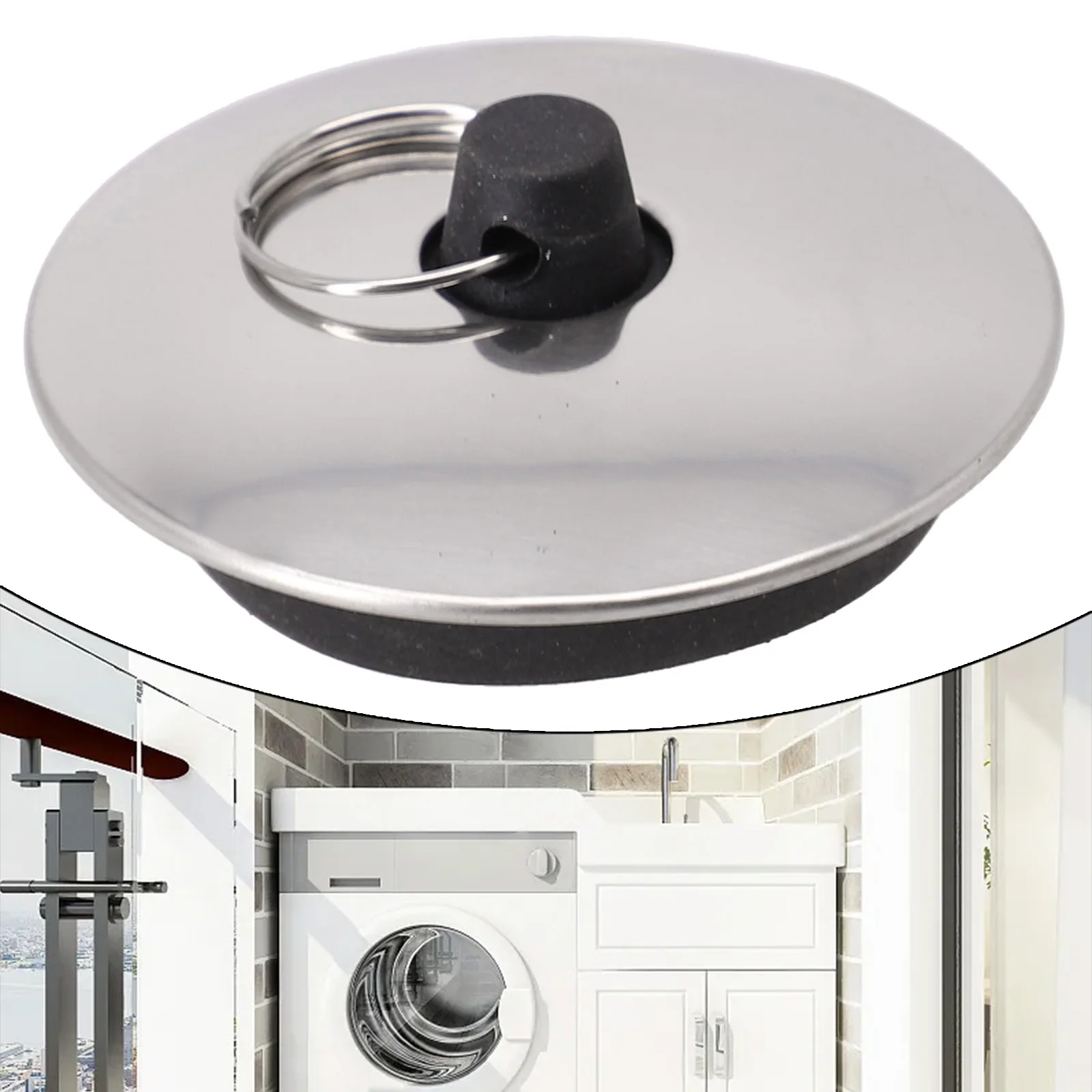

Bathroom Accessries Rubber Sink Plug Drain Stopper For Bathtub Kitchen Leakage-proof Drain Plug Sink Water Stopper