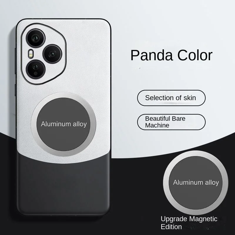 Luxury PU Leather Magnetic Protective Back Cover Case
