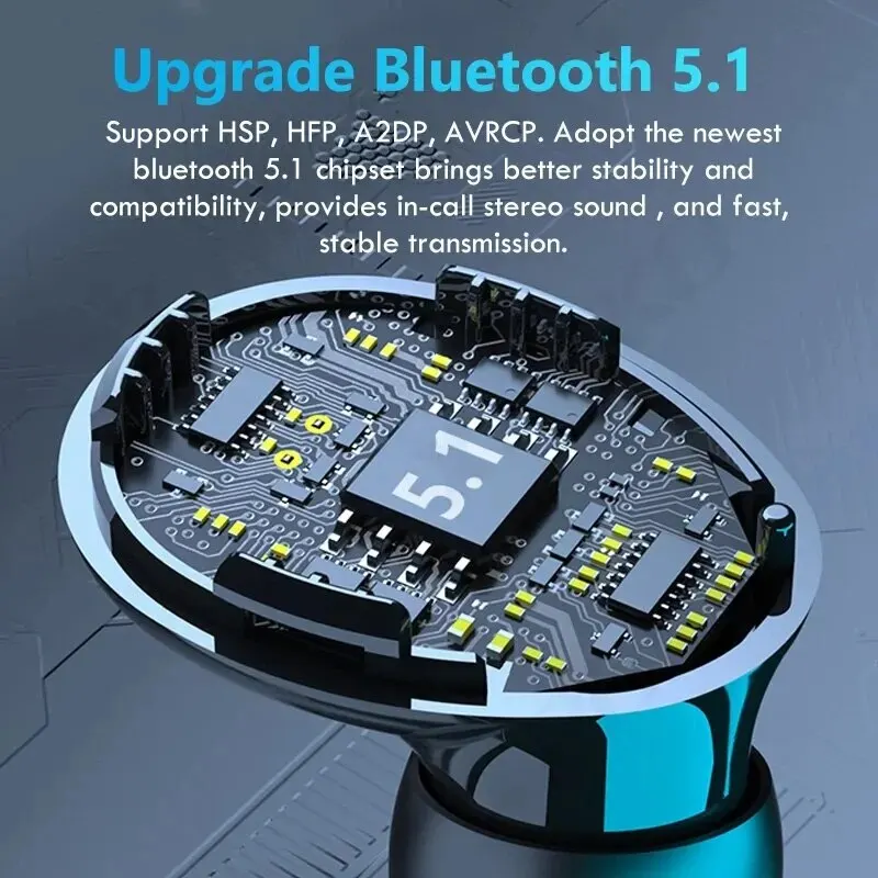 TWS Auriculares Bluetooth Wireless Headphones Sport With Microphone Fone De Ouvido In Ear Headset Gamer Earphones Power Bank 2