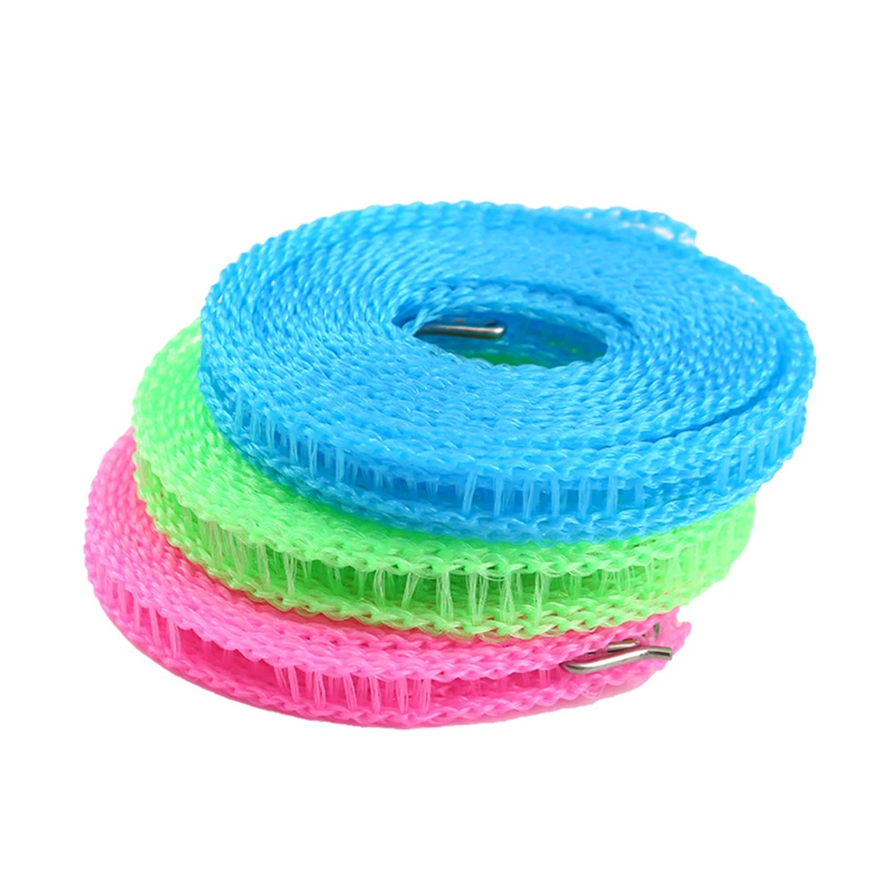 

3/5/8/10M Anti-Skid Windproof Clothesline Fence-Type Clothesline Drying Quilt Rope Clothesline Outdoor Travel Clothesline varal