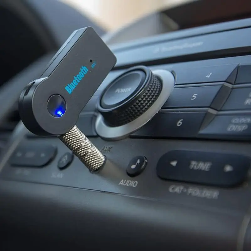 Aux Car Bluetooth Receiver 5.0 Interface 3.5mm Wireless Audio Adapter Hands Free Call Conversion Bluetooth Transmitter