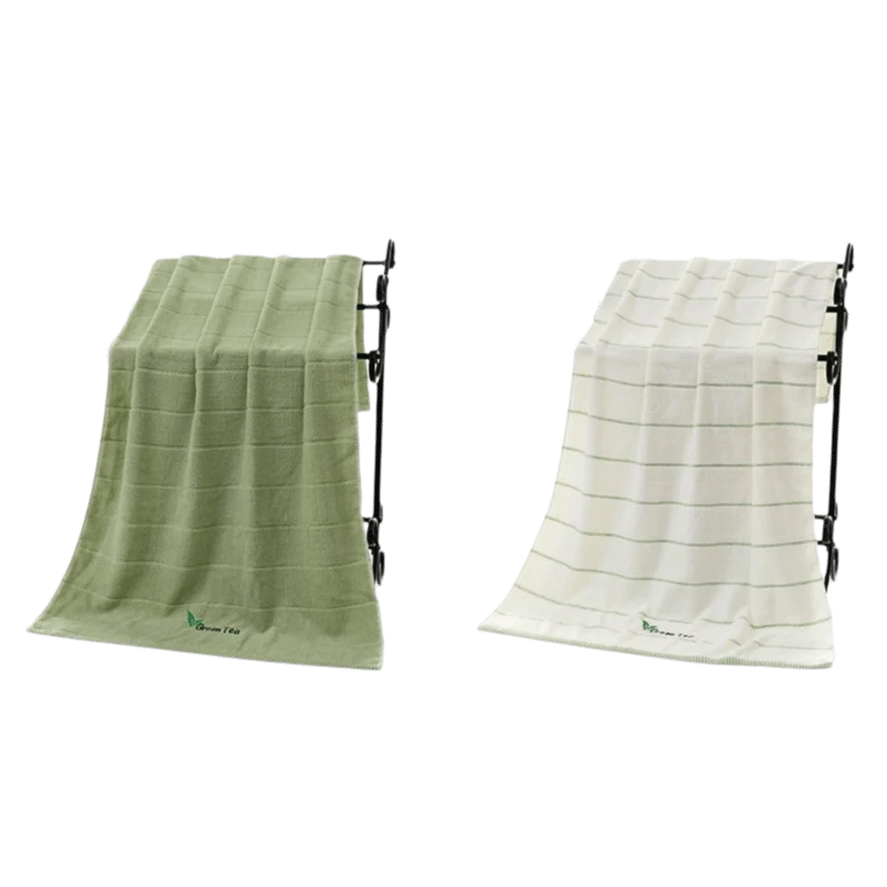 Face Towel Luxury Spa Grade Bath Towel High Absorb Quick-drying Cotton Thick Towel Soft Stripe Large Beach Towel Bathroom