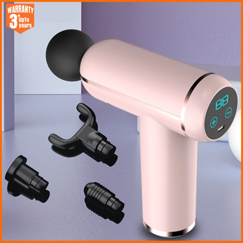 

Professional Massage Gun Deep Muscle Relaxation Lcd Display Fascia Gun Slimming Body Neck Back Foot Leg Shoulder Massager
