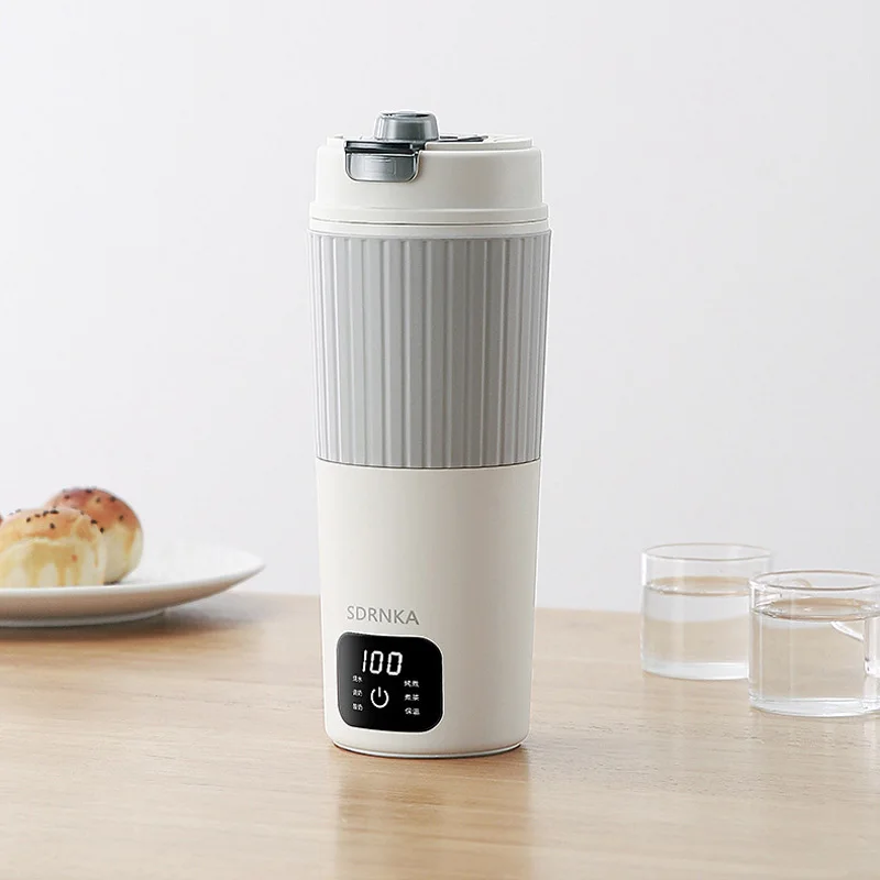 650ml Portable Electric Kettle Travel Boil Water Cup Thermo Pot Smart Teapot Temperature Adjustment Kettle Heating Cup 220V