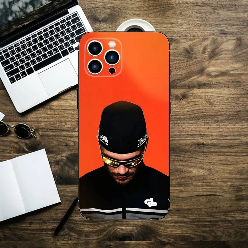 Sleek Black Silicone Phone Case by J-Julien Mari