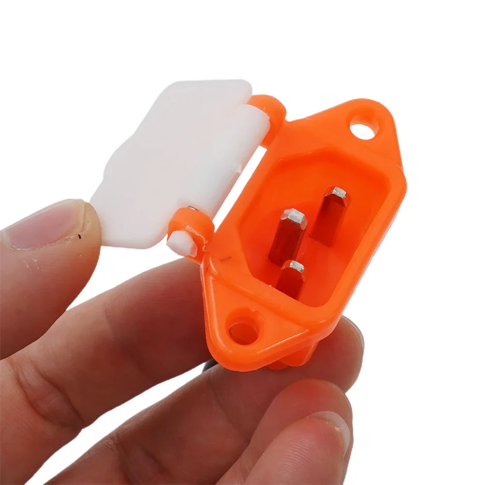 E-bike Electric Scooter Charging Socket Charging Hole Cover Cable Port ABS + Copper Battery Connector