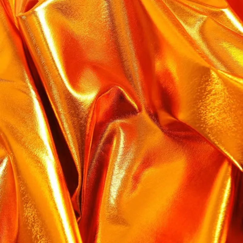 Four-Side Micro-Elastic Full-Version Gilding Clothing Fabric Stage Performance Layout Scene Background Fabric Golden Silver
