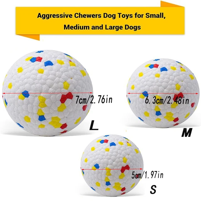 Dog Toy Ball Solid Bite Resistant Small Large Dog Toys High Elasticity E-TPU Pet Chew Solid Ball For Dogs Toys Pet Supplies 2