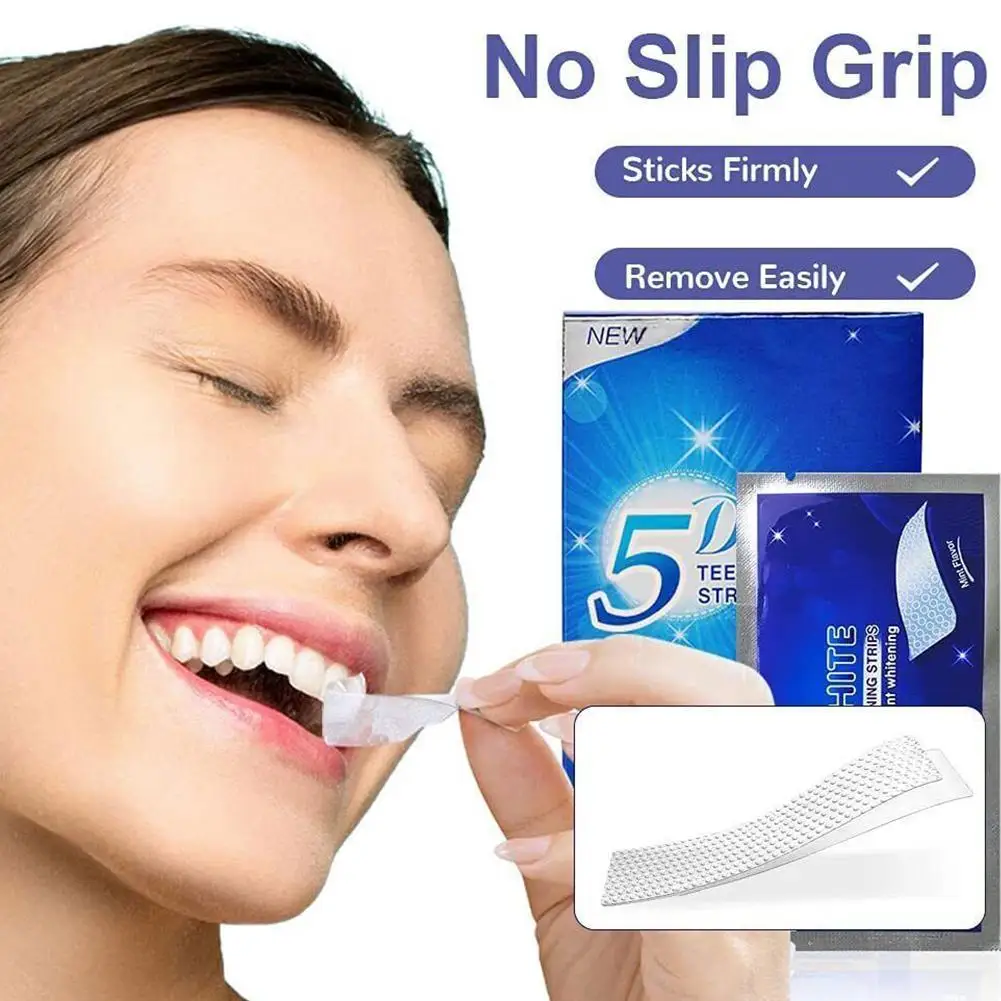 

14/7Pairs 5D Teeth Whitening Strips White Tooth Dental Kit Oral Care Tooth Kit Hygiene Strip Whitening I1V6