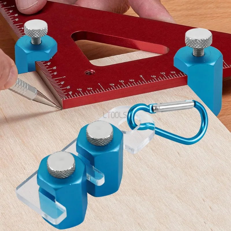 

Carpentry Stair Gauges Woodworking Right Angle Ruler Auxiliary Clamp Framing Tool Rafter Gauge for Stair Stringer Layout Tools
