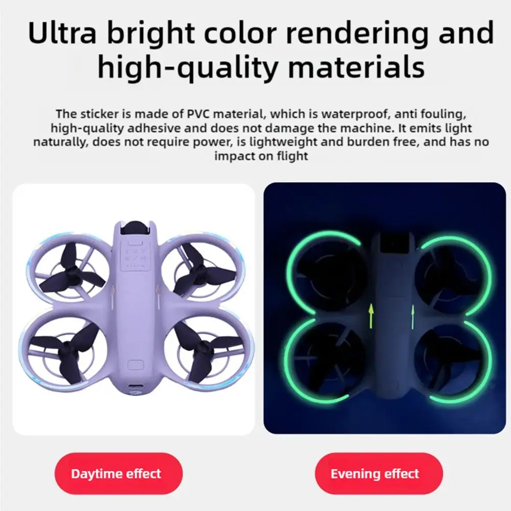 Autocollants lumineux pour drone DJI Neo - Lot de 3 couleurs